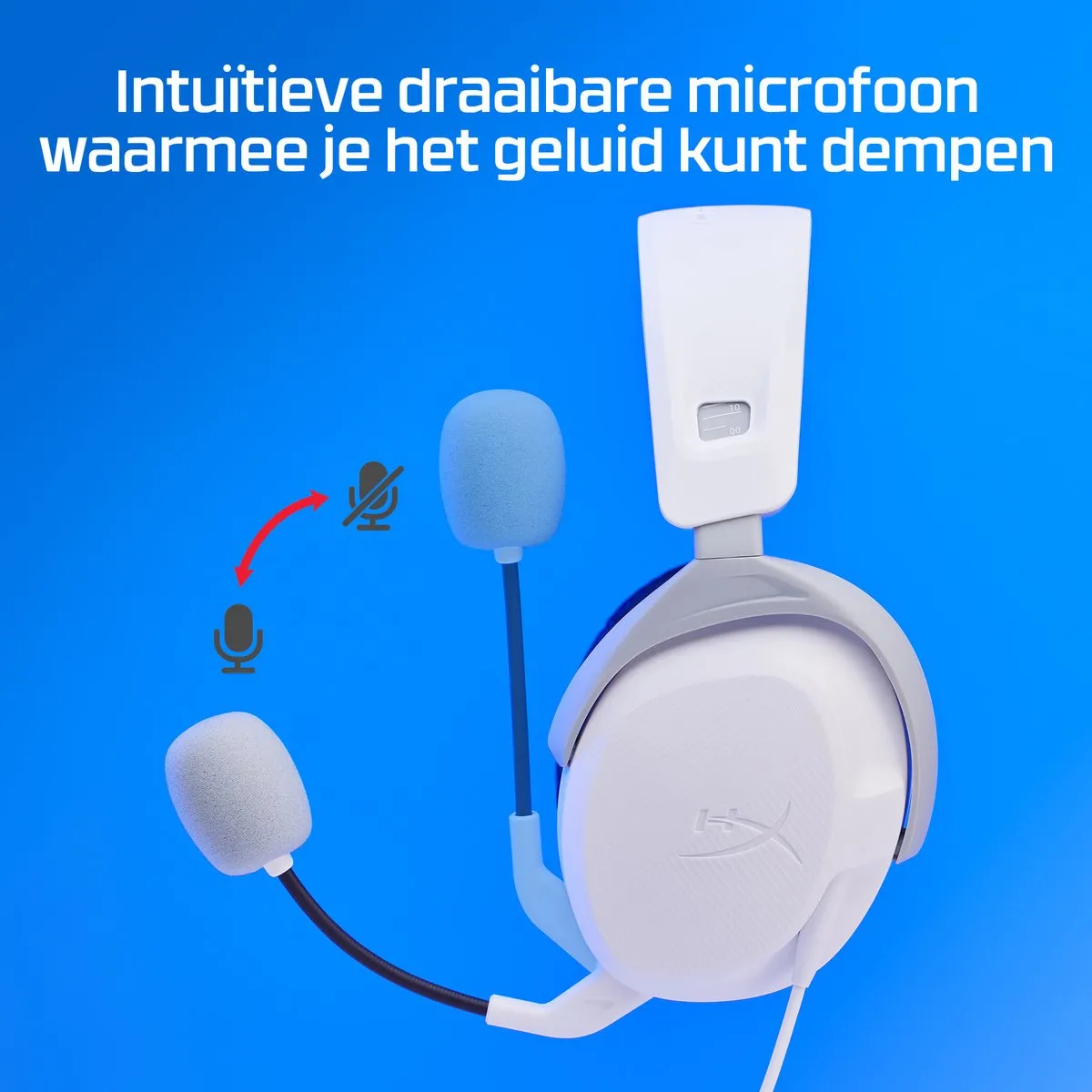 HyperX Cloud Stinger II 75X29AA Gaming Headset - Wit - afbeelding 6 van 6