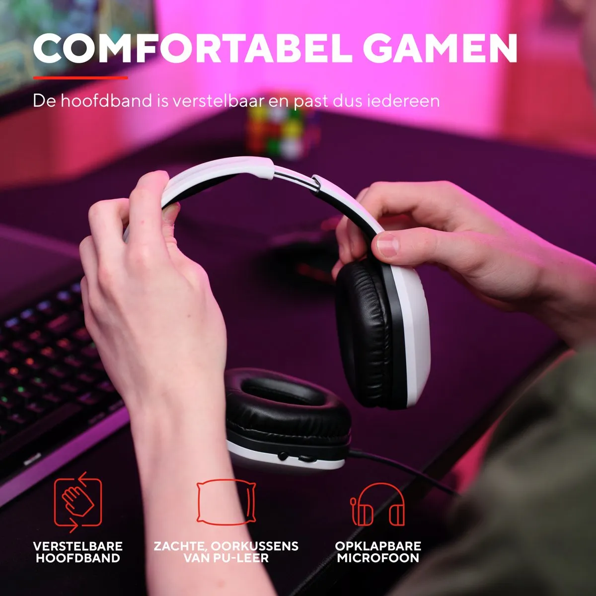 Trust GXT 415W Zirox Gaming Headset - Wit