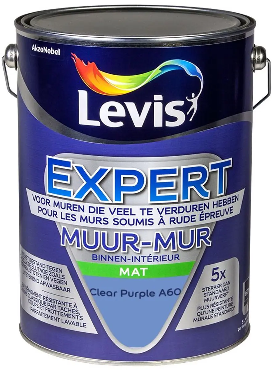 Levi's Expert Muur Binnen Mix Clear Purple A60 Mengverf 5L
