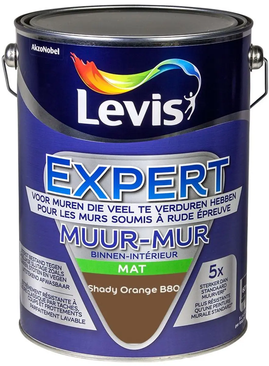 Levi's Expert Muur Binnen Mix Shady Orange B80 Mengverf 5L