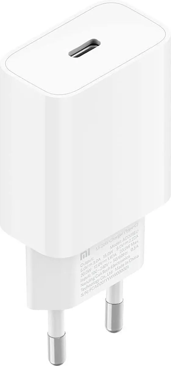 Xiaomi 20W Power Delivery Snellader USB-C BHR4927GL - Wit