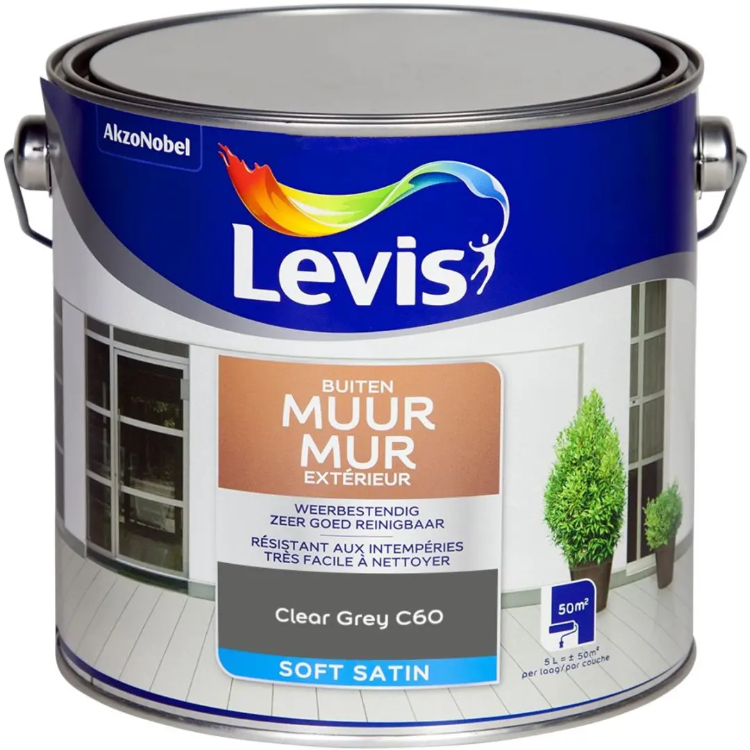 Levi's Muur Buiten Mix Clear Grey C60