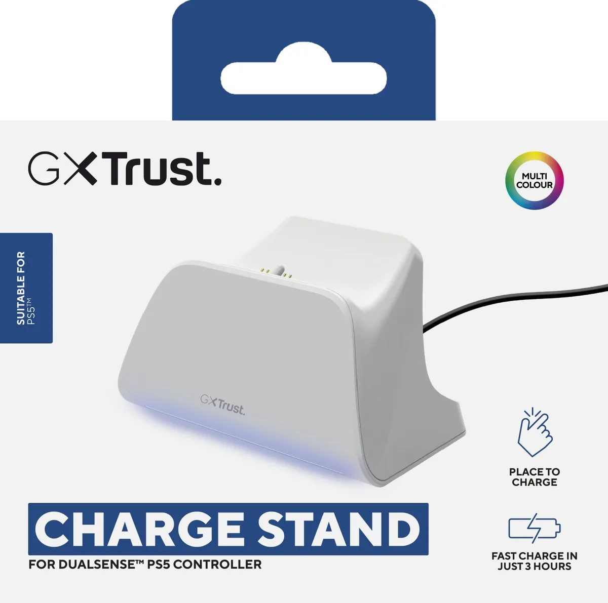 Trust GXT 255 Snellaadstandaard PS5 - Wit