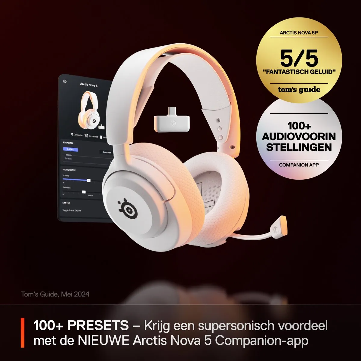 SteelSeries Arctis Nova 5 61671 Gaming Headset - Wit
