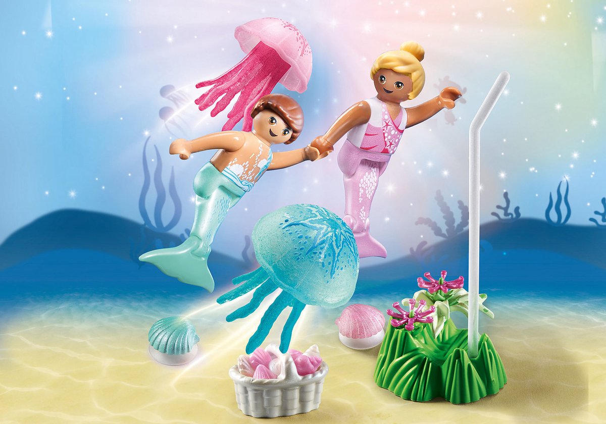 PLAYMOBIL Princess Magic Zeemeerminkinderen met kwallen - 71504