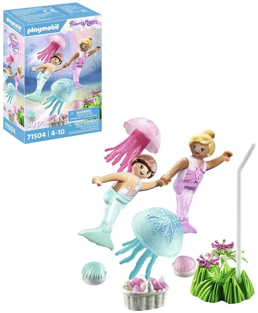 PLAYMOBIL Princess Magic Zeemeerminkinderen met kwallen - 71504