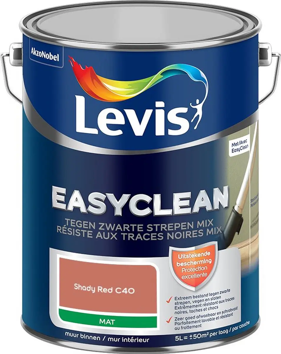 Levi's Easyclean Tegen Zwarte Strepen Mengverf Shady Red C40