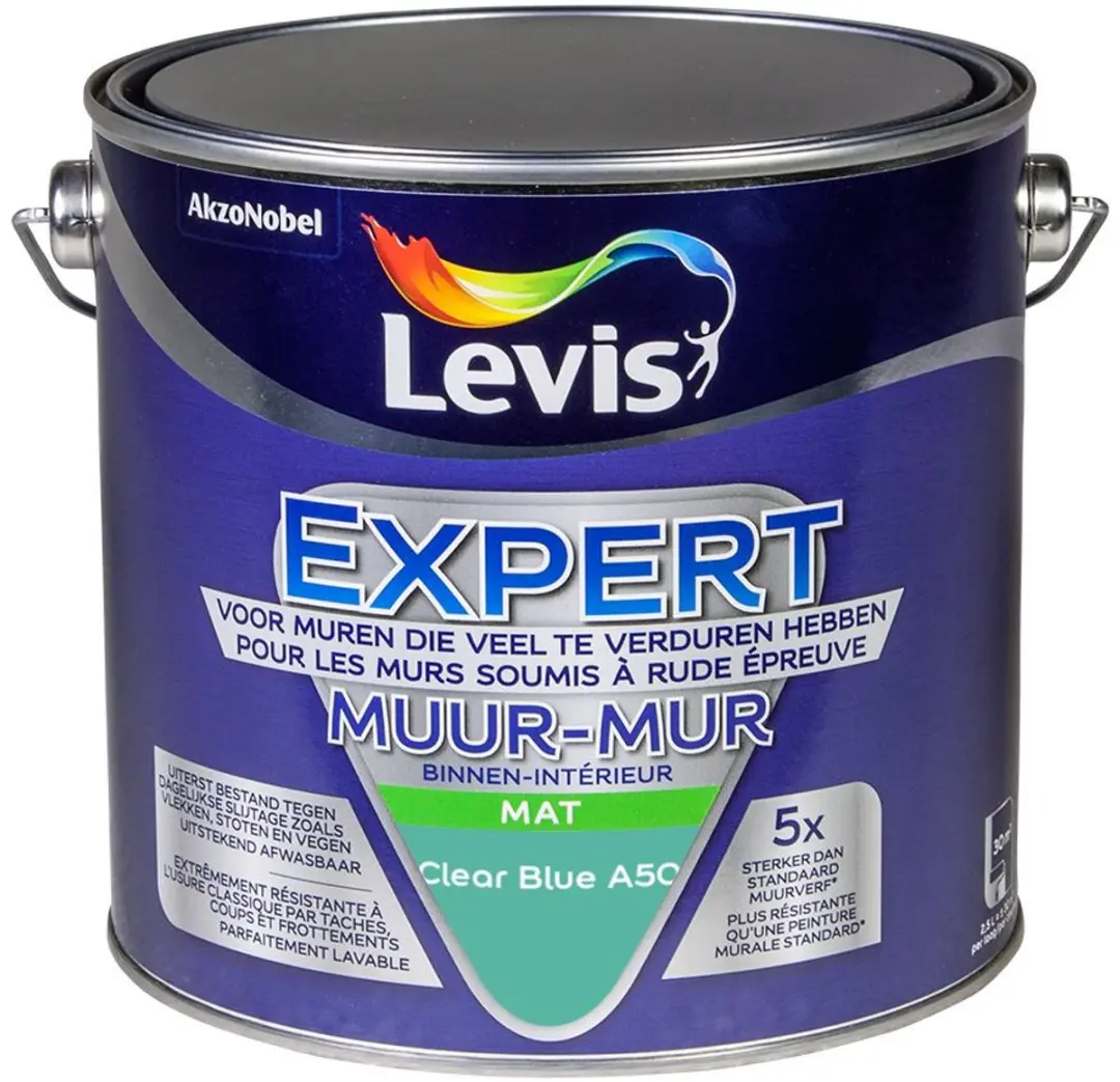 Levi's Expert Muur Binnen Mix Clear Blue A50 Mengverf 2,5L