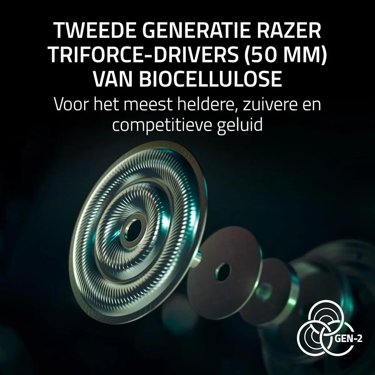 Razer BlackShark V3 Pro RZ04-05401100-R3M1 Gaming Headset - Wit - afbeelding 6 van 6