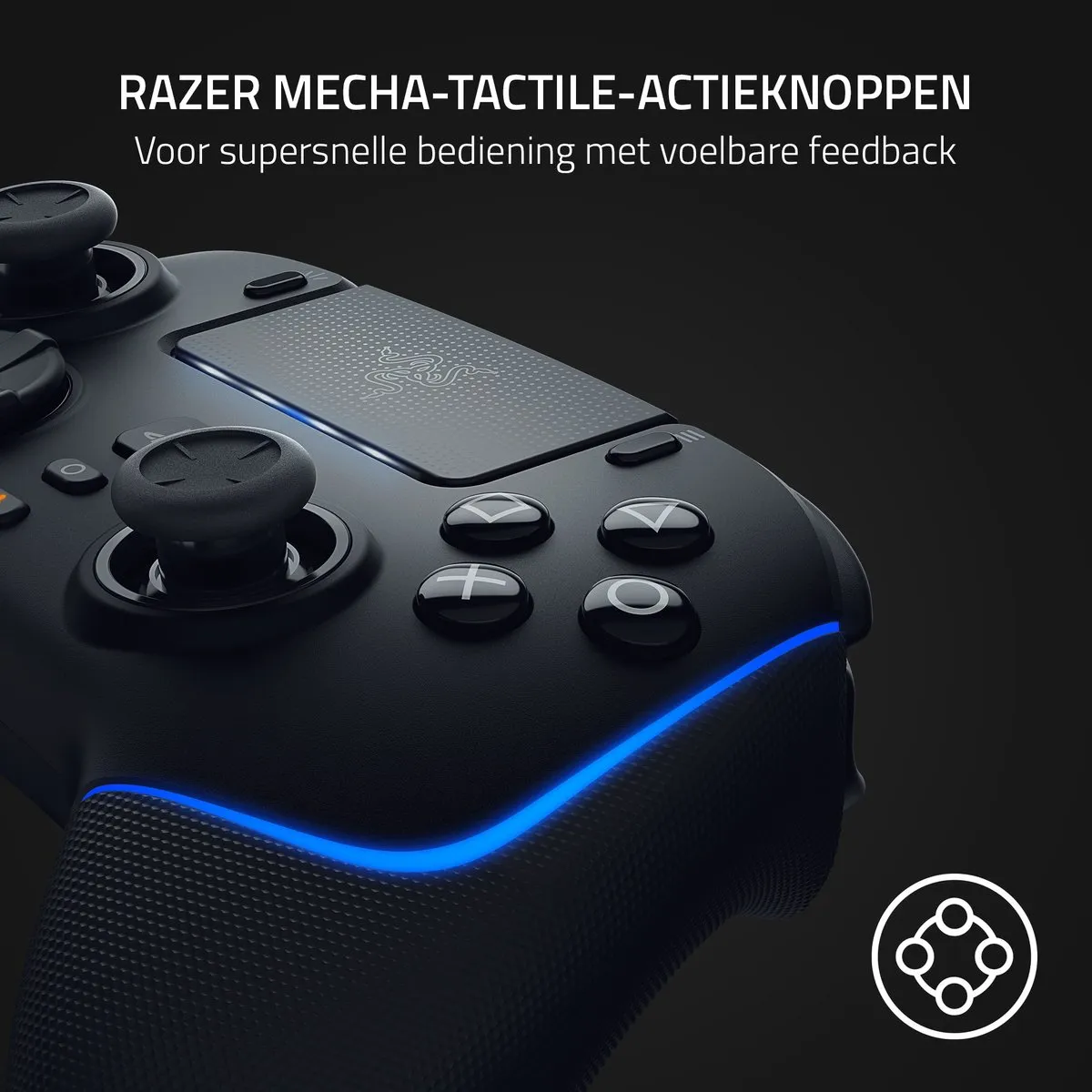 Razer Wolverine V2 Pro - Draadloze Gaming Controller - PlayStation Licensed - PS5 & PC - Zwart