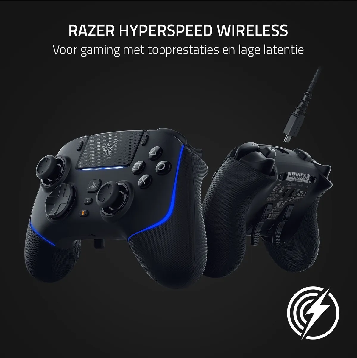Razer Wolverine V2 Pro - Draadloze Gaming Controller - PlayStation Licensed - PS5 & PC - Zwart