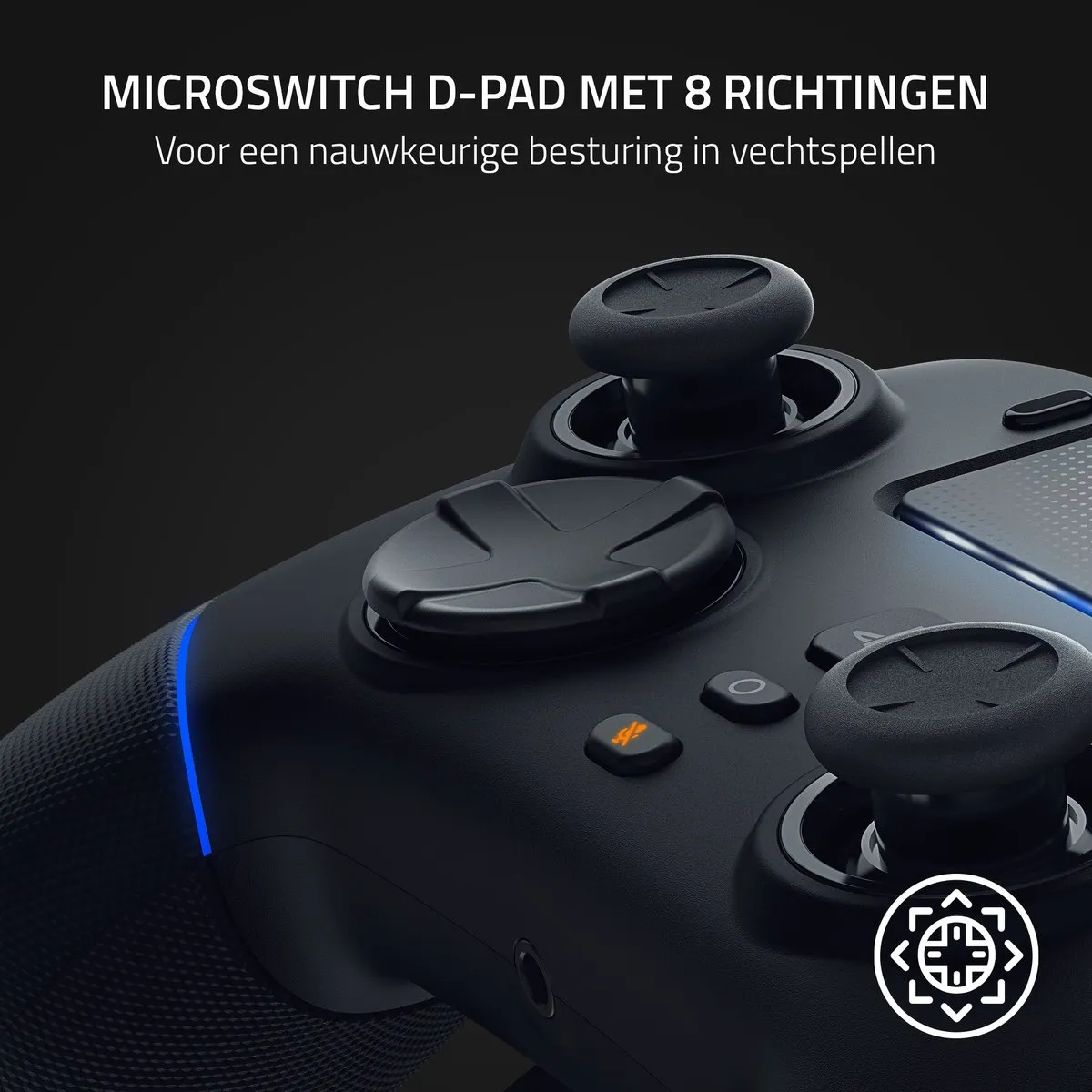 Razer Wolverine V2 Pro - Draadloze Gaming Controller - PlayStation Licensed - PS5 & PC - Zwart