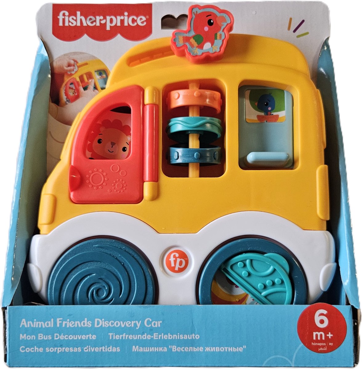 Fisher-Price Animal Friends Discovery Car, 0,5 jaar, Geluid, Kunststof, Meerkleurig