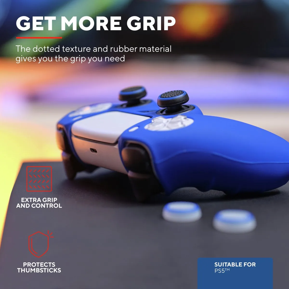 Trust GXT266 Duimgrepen - 4 pack - Grip en Controle - PS5 - Zwart en Wit