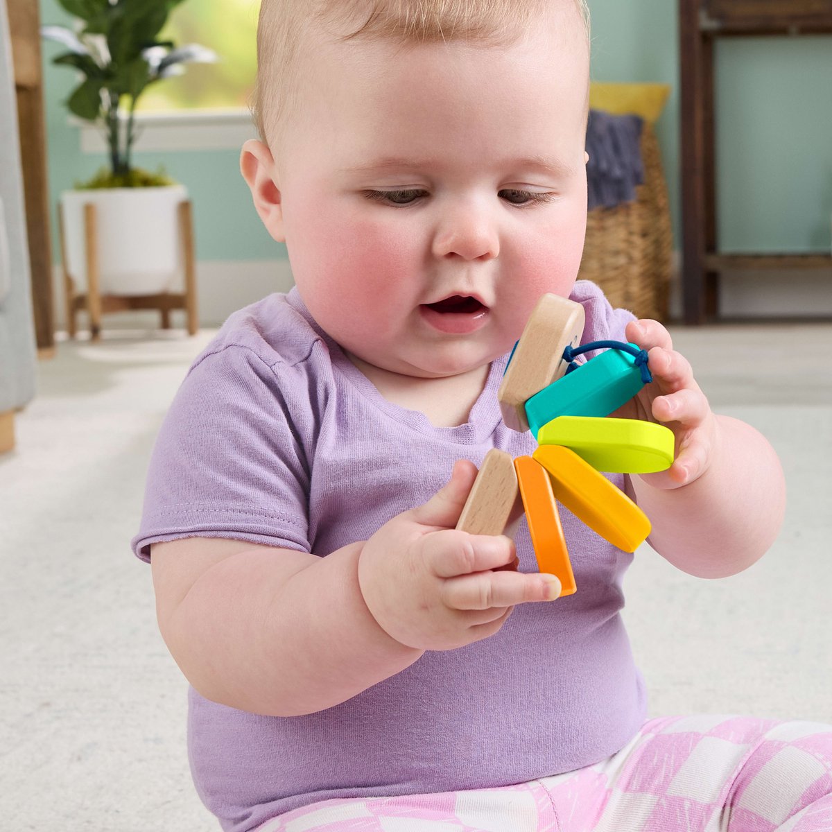 Fisher-Price Houten Rammelaar Rups