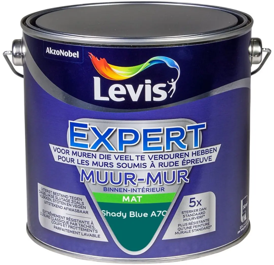 Levi's Expert Muur Binnen Mix Shady Blue A70 Mengverf 2,5L