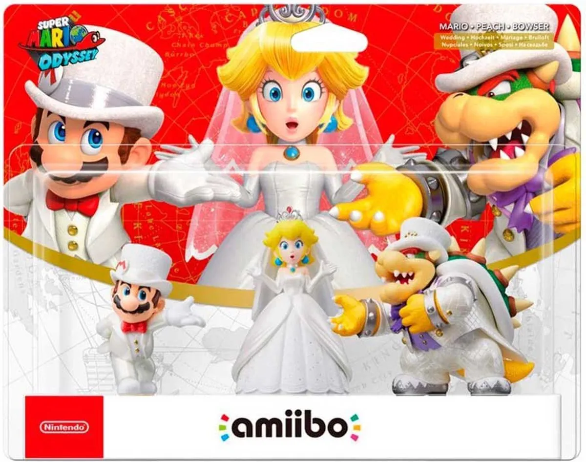 Nintendo Amiibo Super Mario Odyssey - Mario, Peach & Bowser