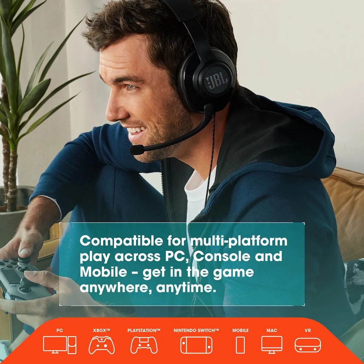 JBL Quantum 300 Gaming Headset - Zwart - afbeelding 4 van 6