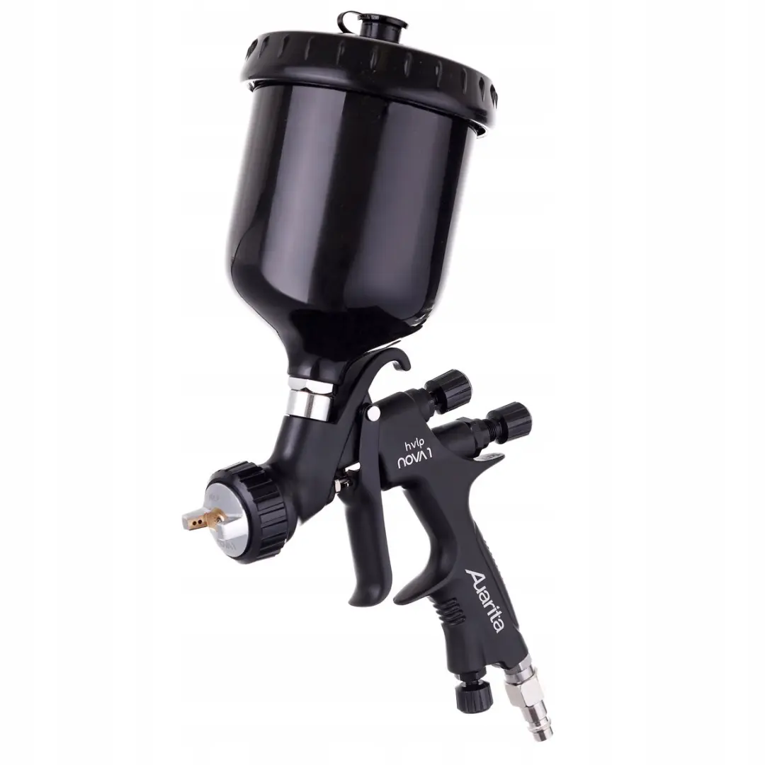 HVLP Verfspuit 1.8mm met 600ml Kunststof Tank