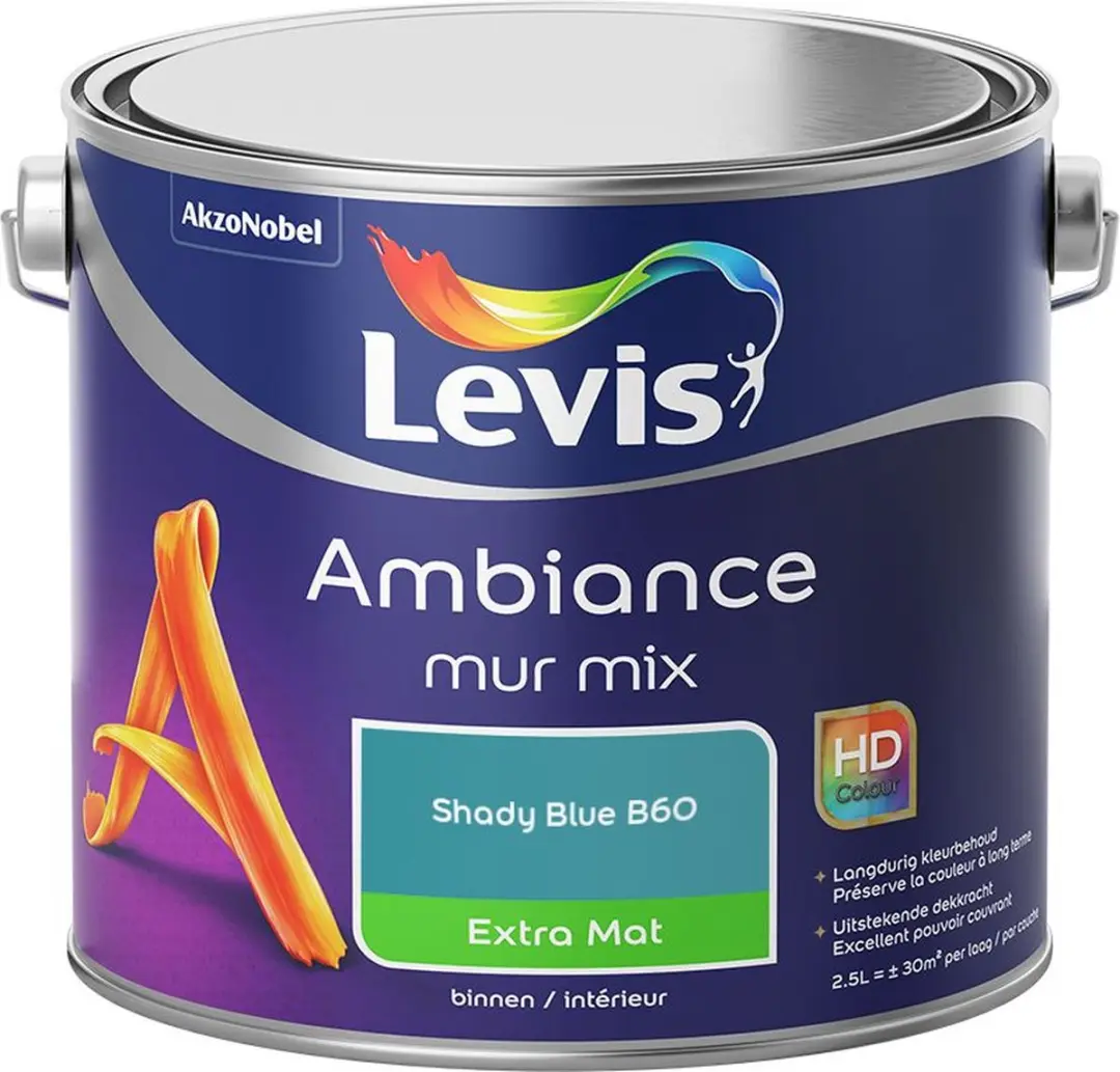Levi's Ambiance Mur Extra Mat Mix Shady Blue B60