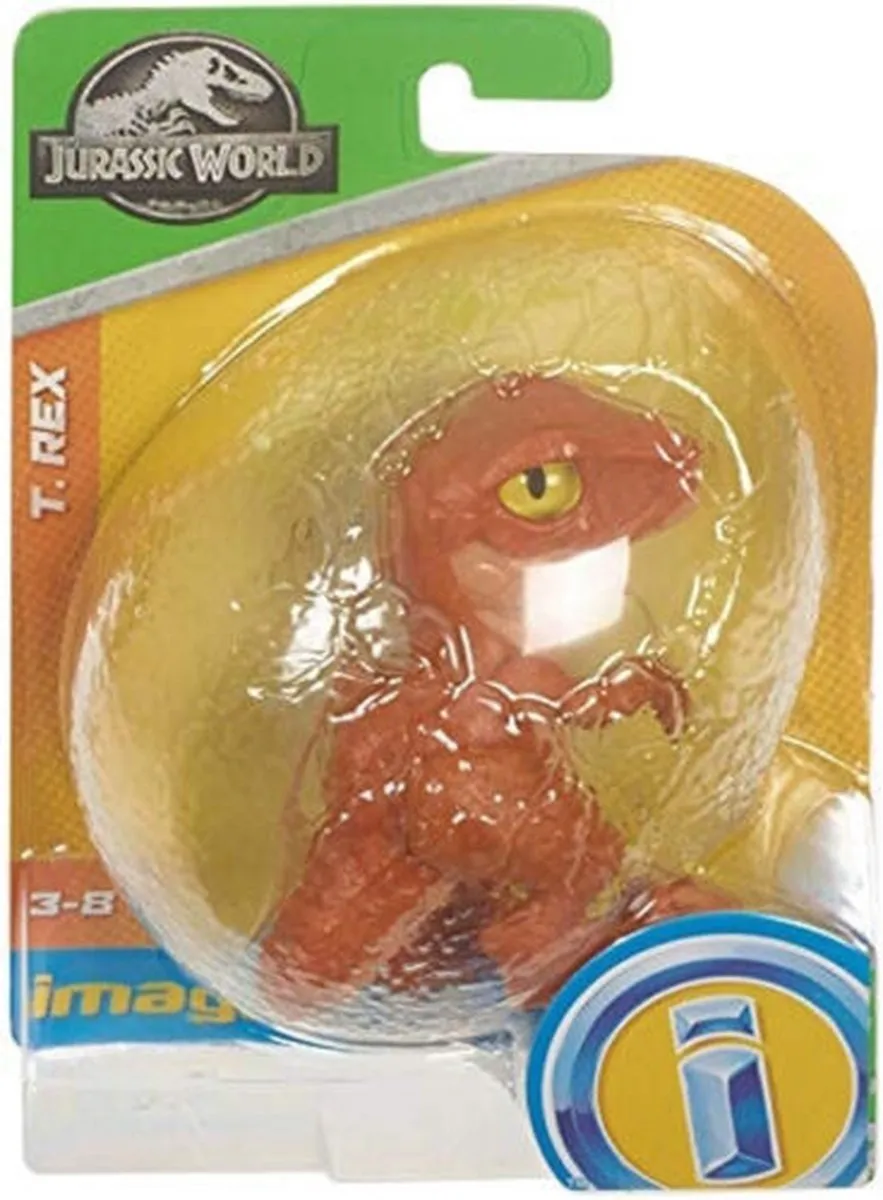 Fisher Price Jurassic World T-Rex Mini Dinosaurus - 10cm - afbeelding 4 van 4