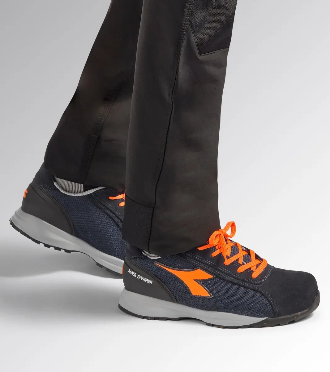 Diadora MDS Text Low S1PS SR D Werkschoenen 38 - Navy/Fluo Oranje - afbeelding 6 van 6