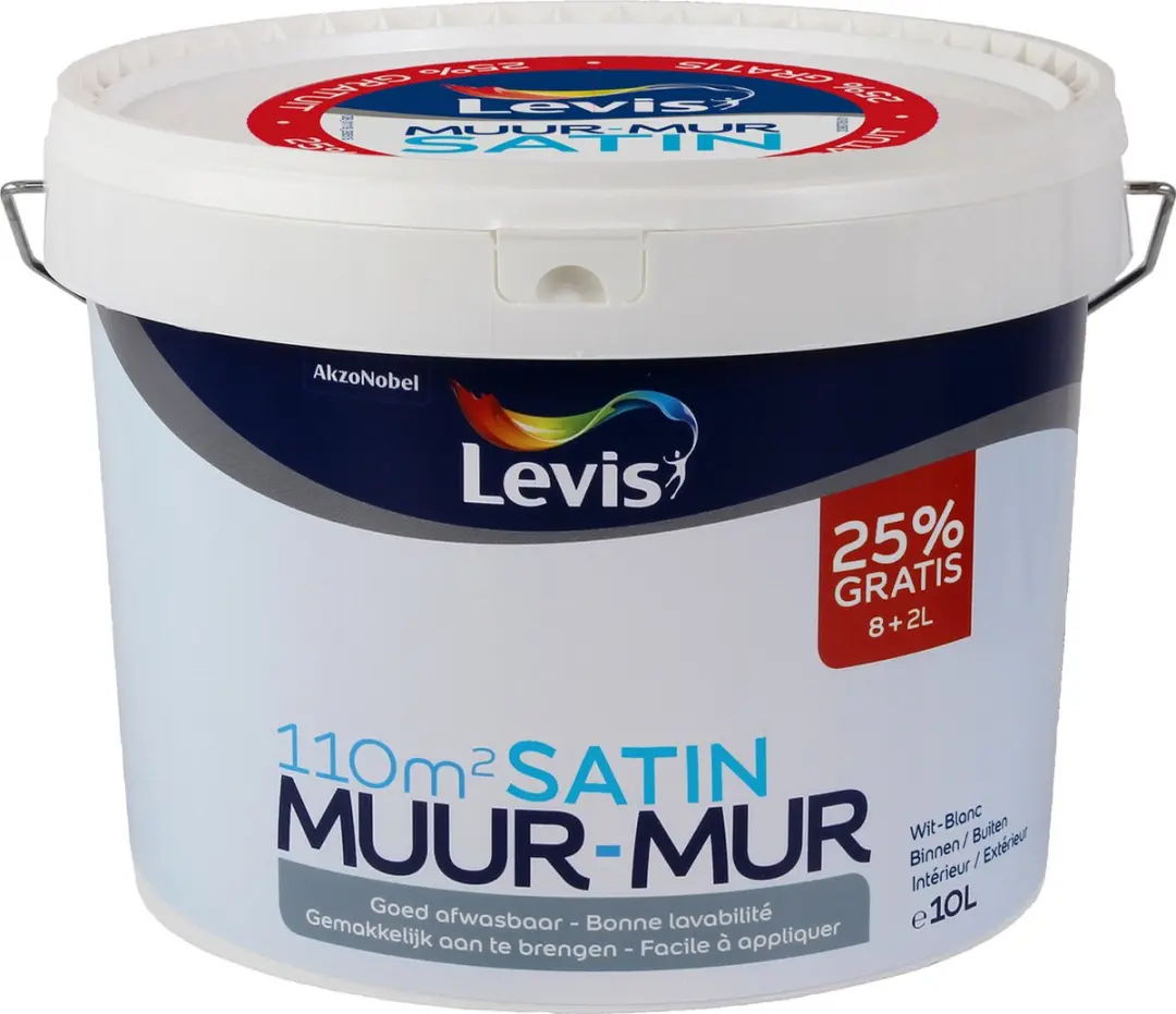 Levi's Muur Satin Wit 10L