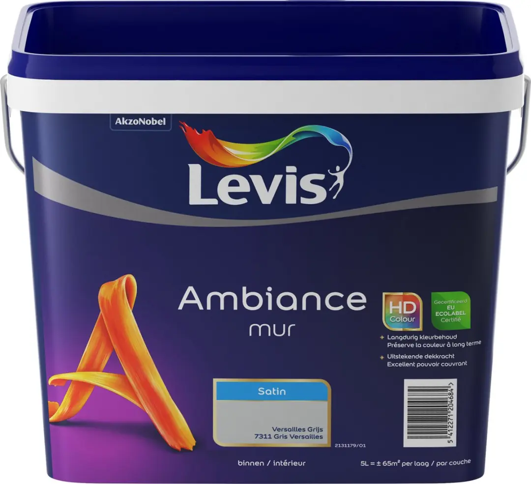 Levi's Ambiance Mur Satin Versailles Grijs