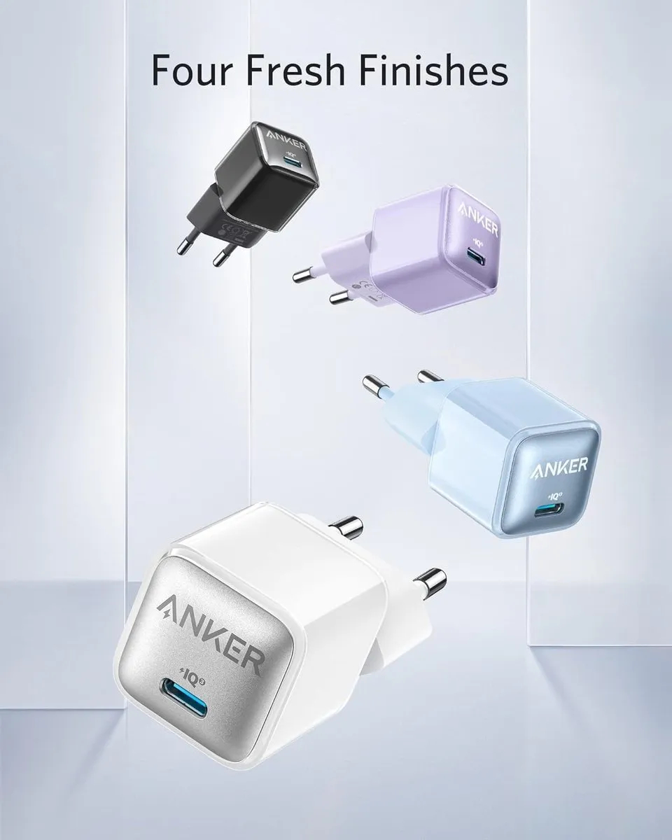 Anker 512 Nano Pro A2346G21 Oplader 20W USB-C - Wit/Zilver