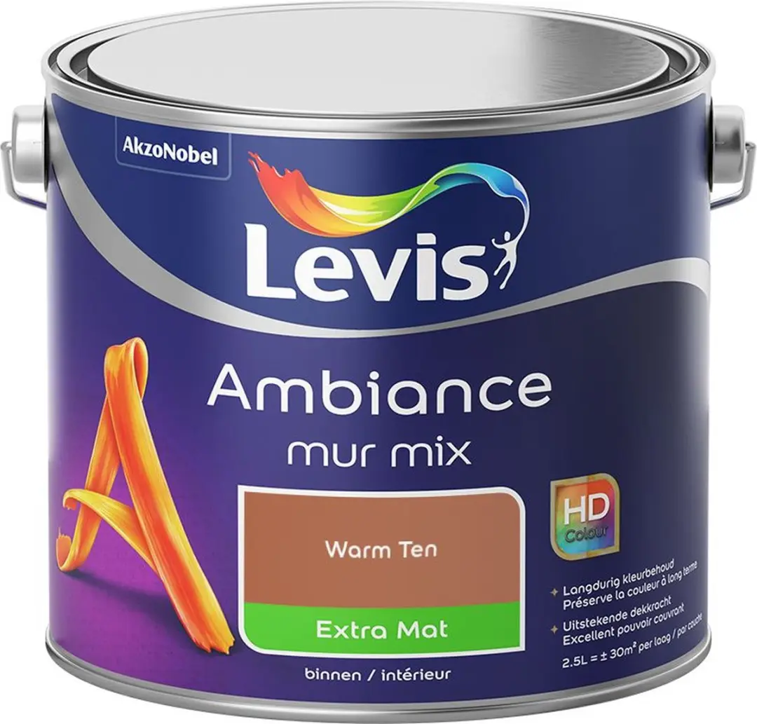 Levi's Ambiance Mur Extra Mat Mix Warm Ten Mengverf 2,5L