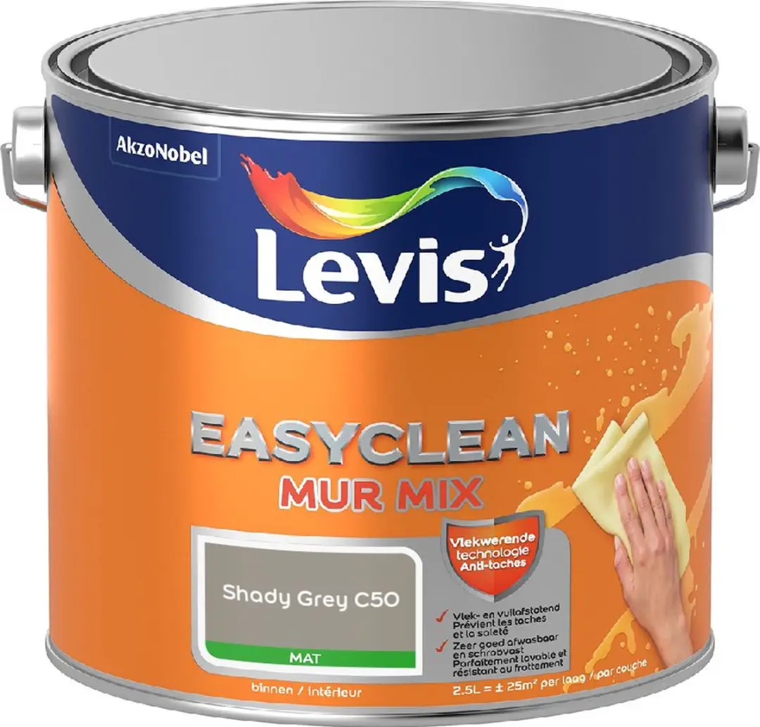 Levi's Easyclean Mur Mat Mix Shady Grey C50