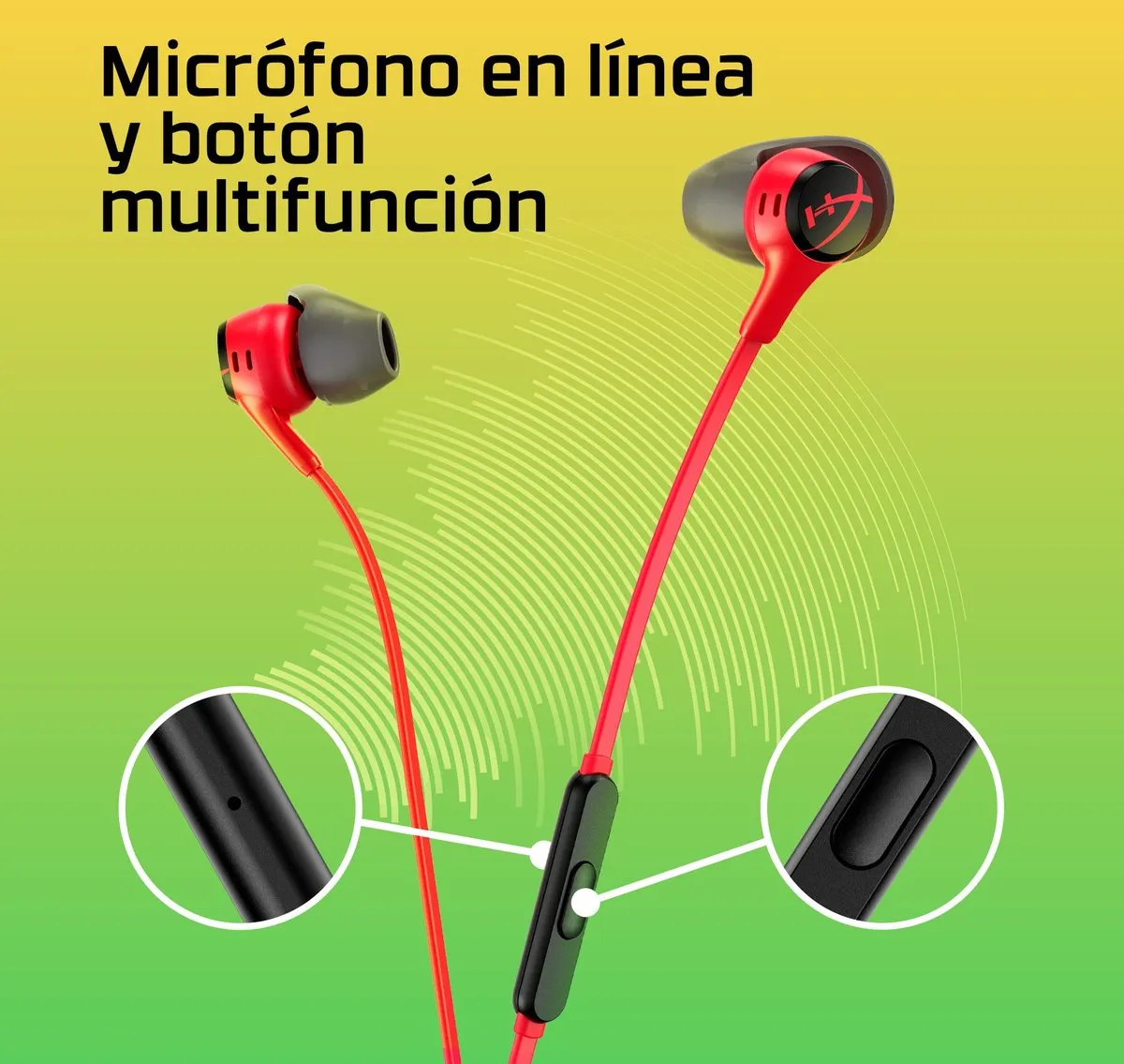 HyperX Cloud Earbuds II 70N24AA Gaming Oordopjes - Zwart
