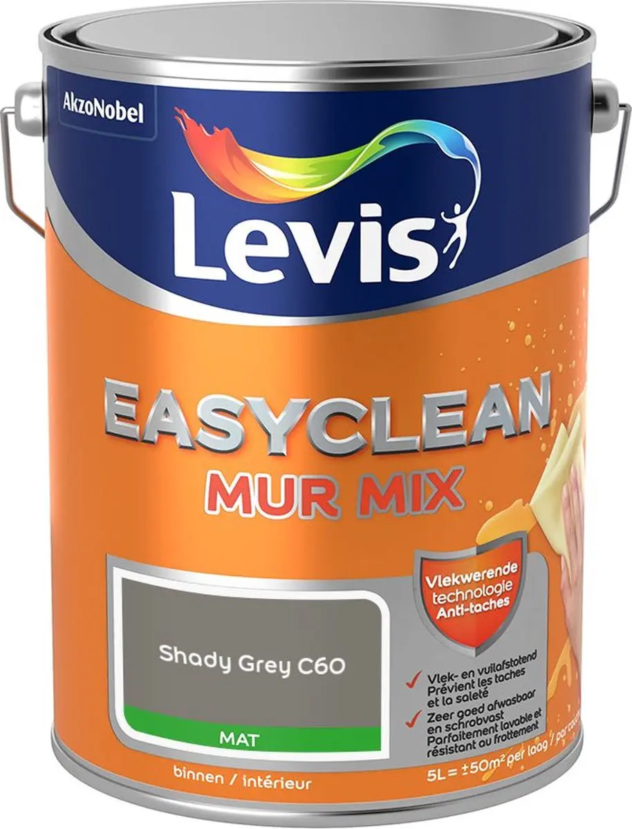 Levi's Easyclean Mur Mat Mix Shady Grey C60