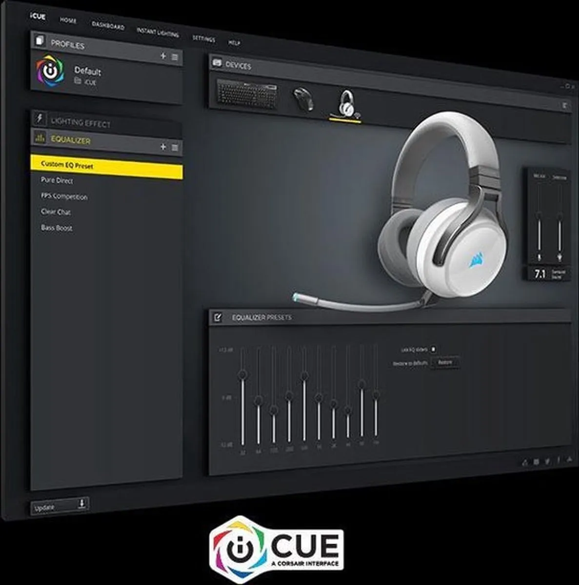 Corsair Virtuoso RGB CA-9011186-EU Draadloze Gaming Headset - Wit