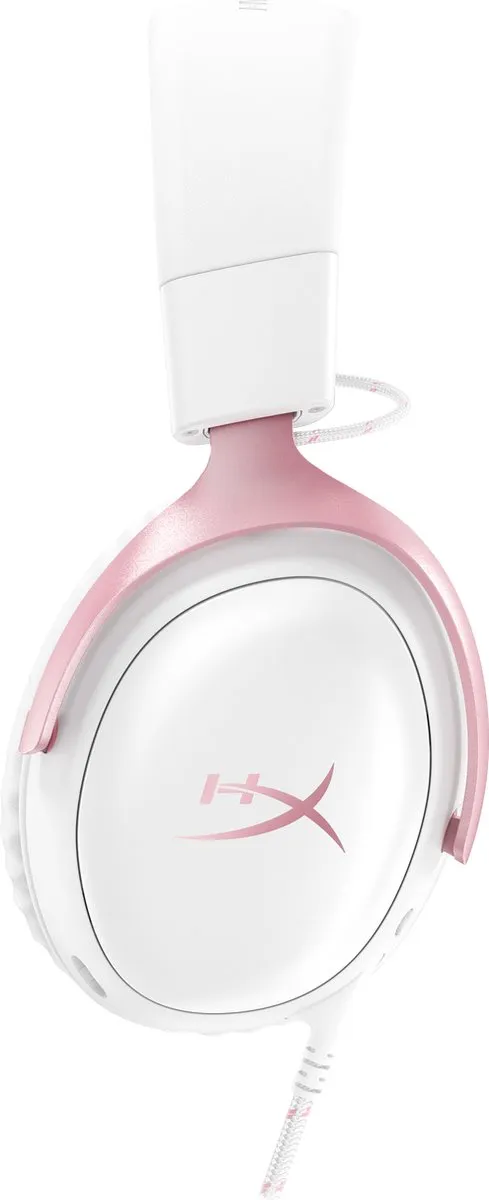 HyperX Cloud III 9W1Q4AA Gaming Headset - Wit/Rozig - 53mm