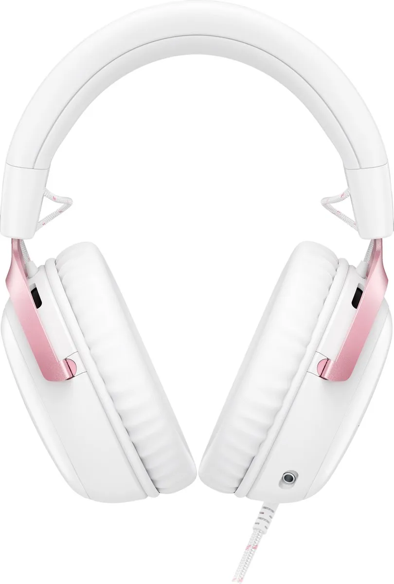 HyperX Cloud III 9W1Q4AA Gaming Headset - Wit/Rozig - 53mm