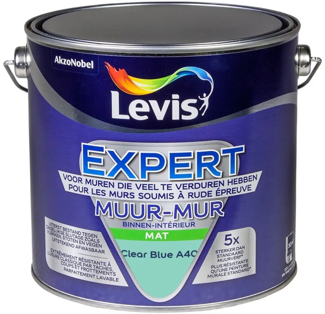 Levi's Expert Muur Binnen Mix Clear Blue A40 Mengverf 2,5L