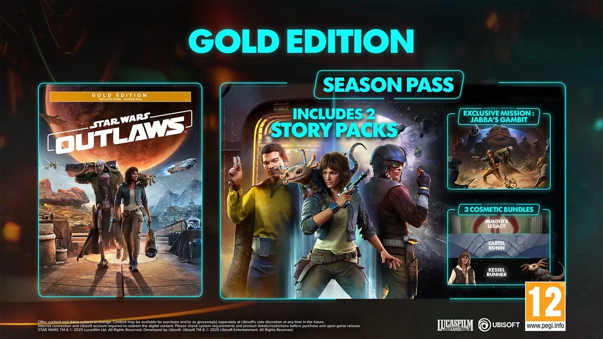 Ubisoft Star Wars Outlaws Gold Edition Nintendo Switch 2