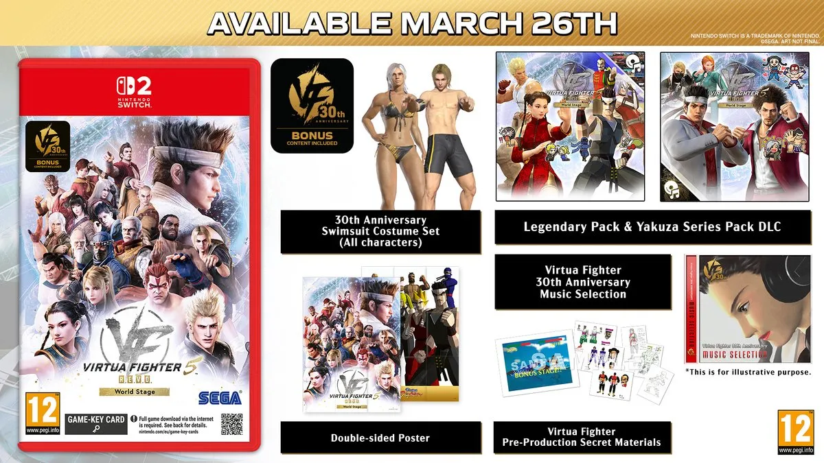 Sega Virtua Fighter 5 R.E.V.O Nintendo Switch 2 Gamecard