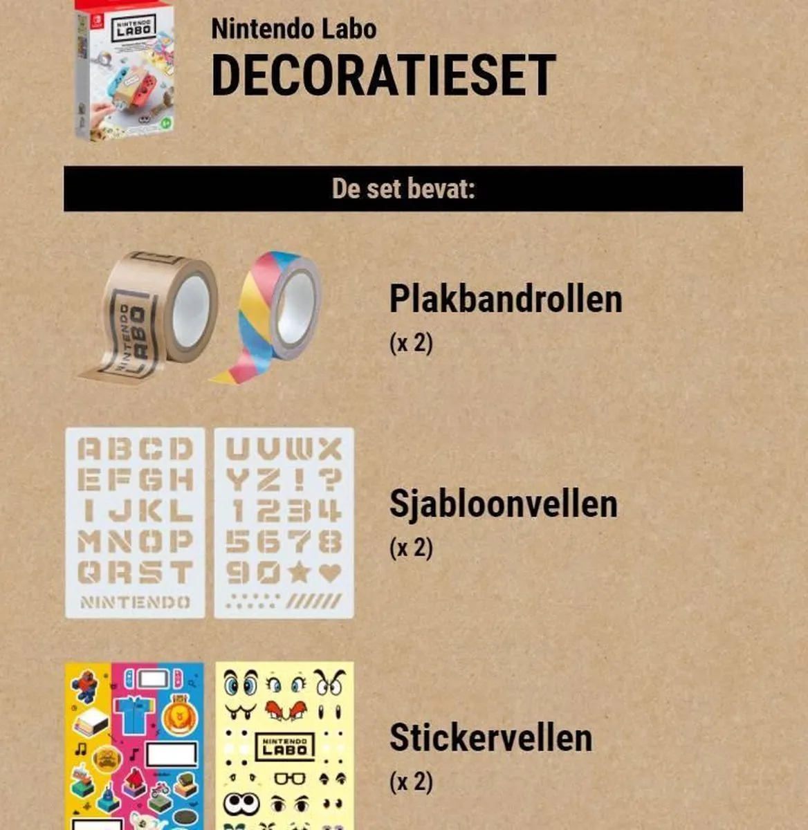 Nintendo Labo Customisation Set Controller Skin - Multi