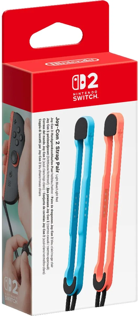 Joy-Con Strap Pair - Nintendo Switch 2 - Blauw en Rood