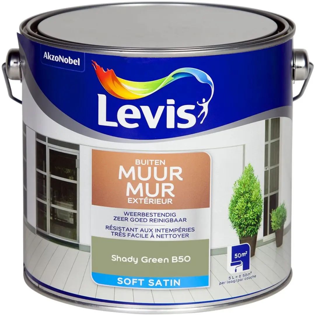 Levi's Muur Buiten Mix Shady Green Mengverf 5L