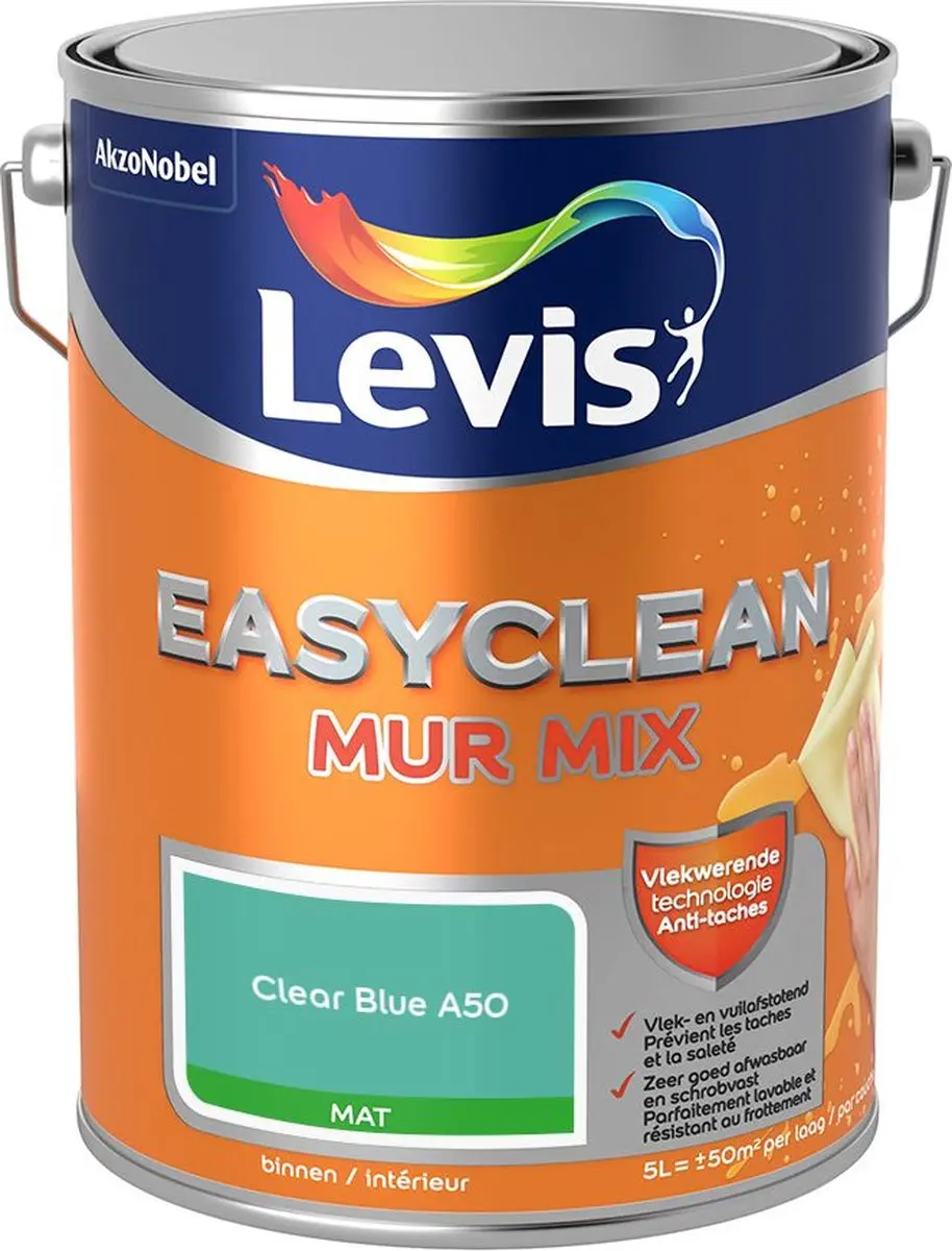 Levi's Easyclean Mur Mat Mix Clear Blue A50