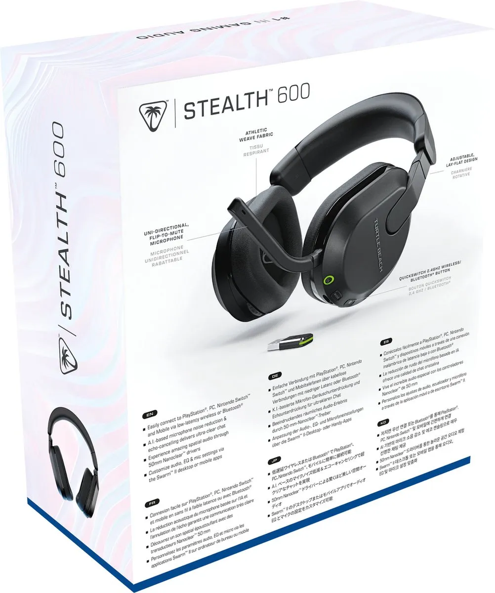 Turtle Beach Stealth 600p Gen 3 Gaming Headset - Zwart