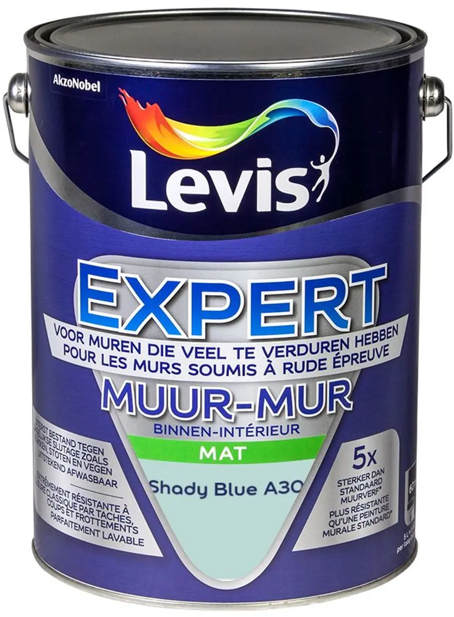 Levi's Expert Muur Binnen Mix Shady Blue A30 Mengverf 5L