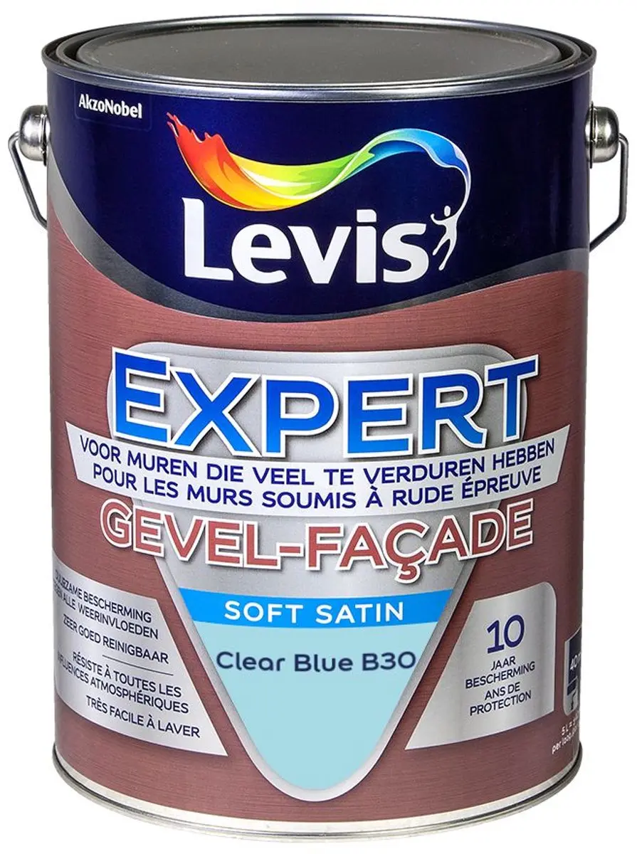 Levi's Expert Gevel Mix Clear Blue B30 Mengverf 5L
