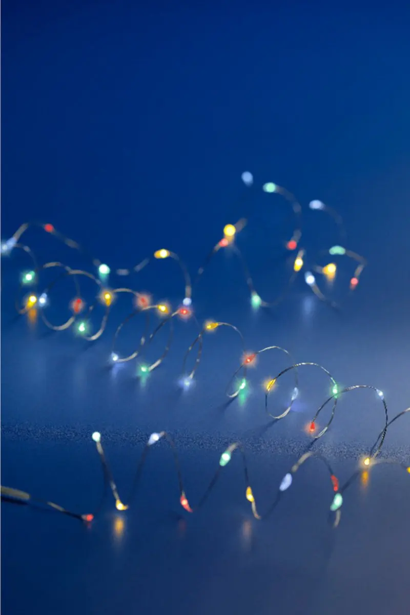 Lumineo Draadverlichting 60 LED - 295cm - Multicolor