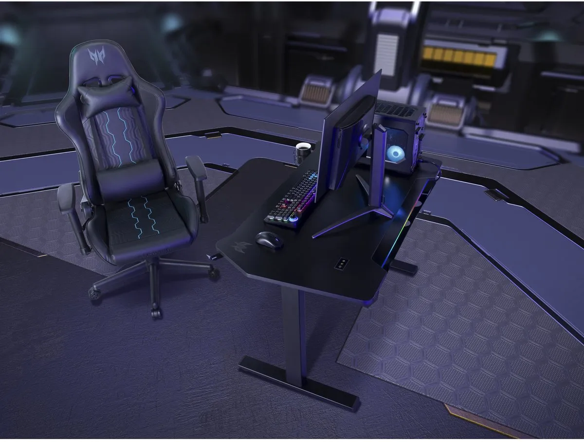 Acer Predator Rift Pro GP.GCR11.00V Gamestoel - 170kg - 90°-160° - Zwart/Blauw