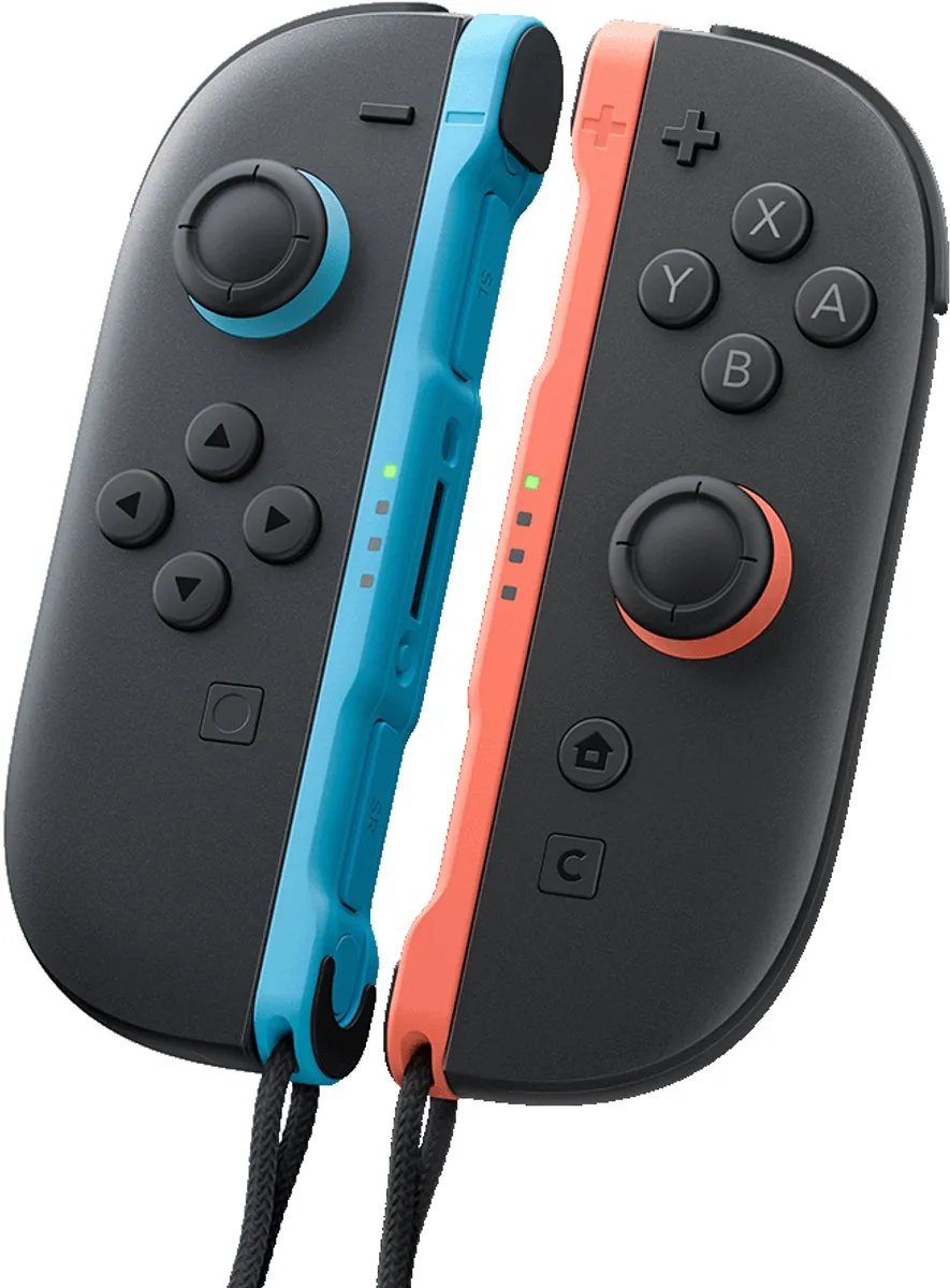Nintendo Switch 2 Joy-Con Paar Rood/Blauw - 16 Knoppen - afbeelding 6 van 6
