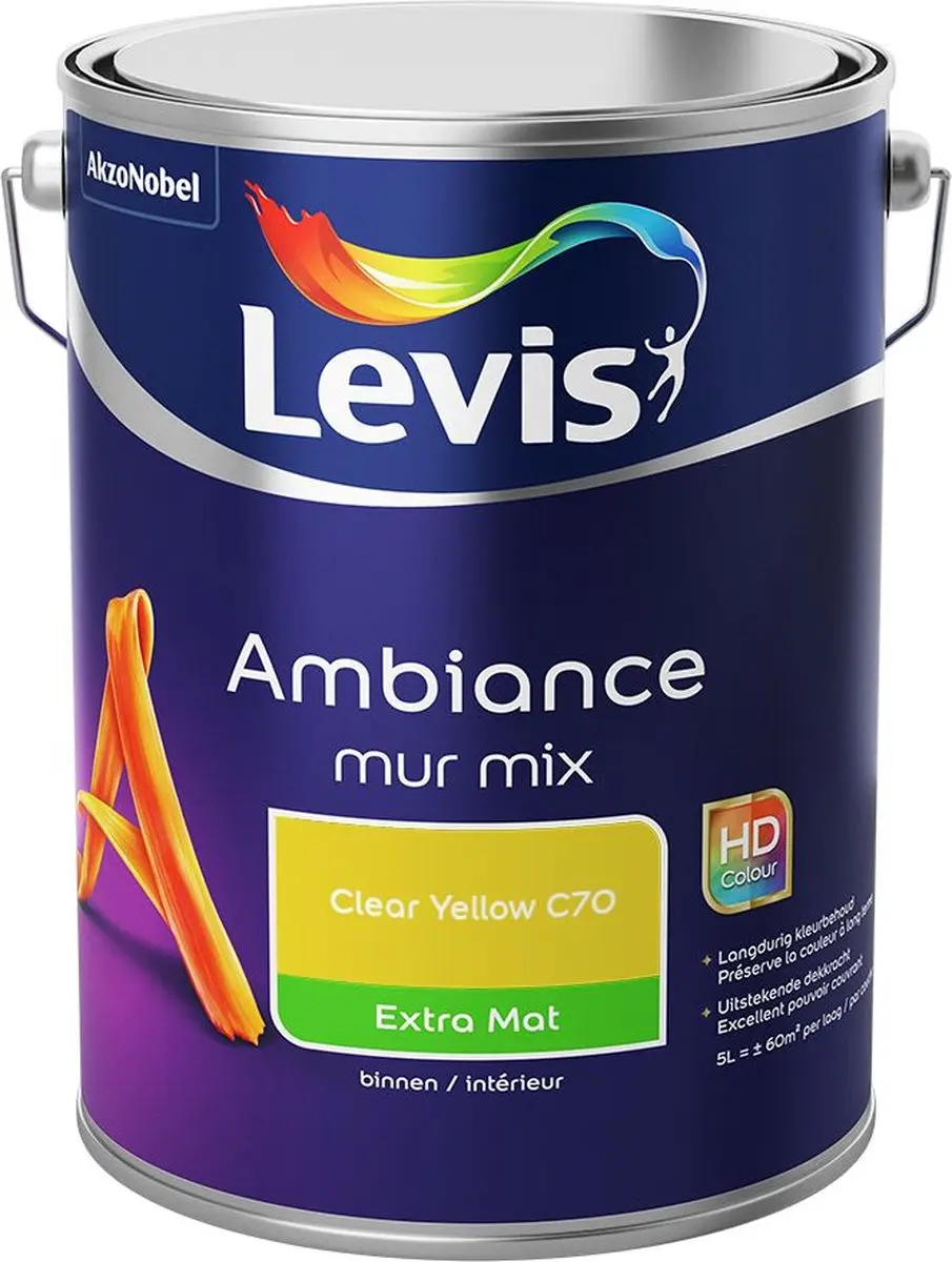 Levi's Ambiance Mur Extra Mat Mix Clear Yellow C70 Mengverf 5L